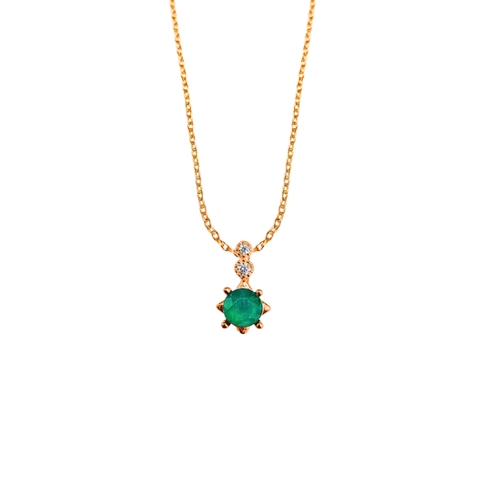 Lucky Clover Green Alex four-leaf clover necklace