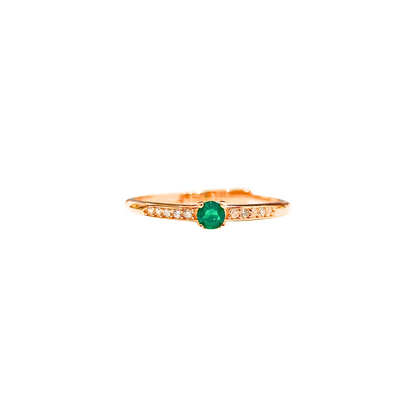 Lucky Clover Green Alex four-leaf clover ring