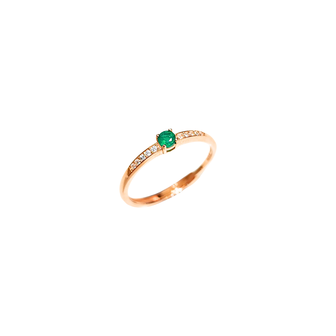 Lucky Clover Green Alex four-leaf clover ring