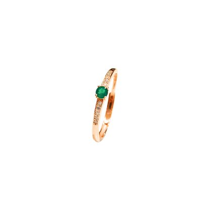 Lucky Clover Green Alex four-leaf clover ring