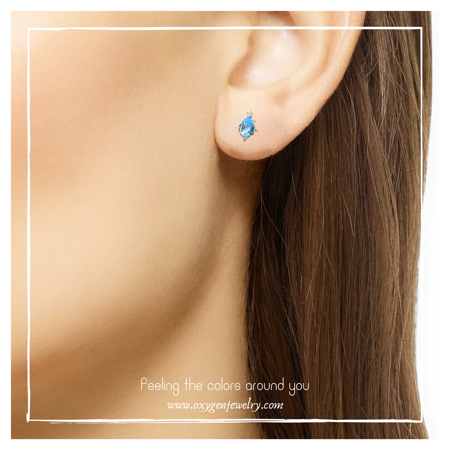 Sky Blue Topano Earrings