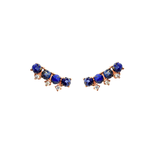 Lapis Lazuli Pear Faceted Earrings