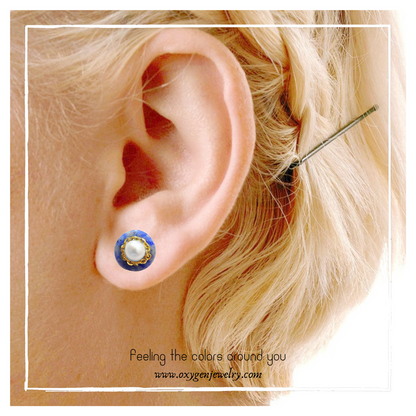 Freshwater Pearl (White) Stud Earrings