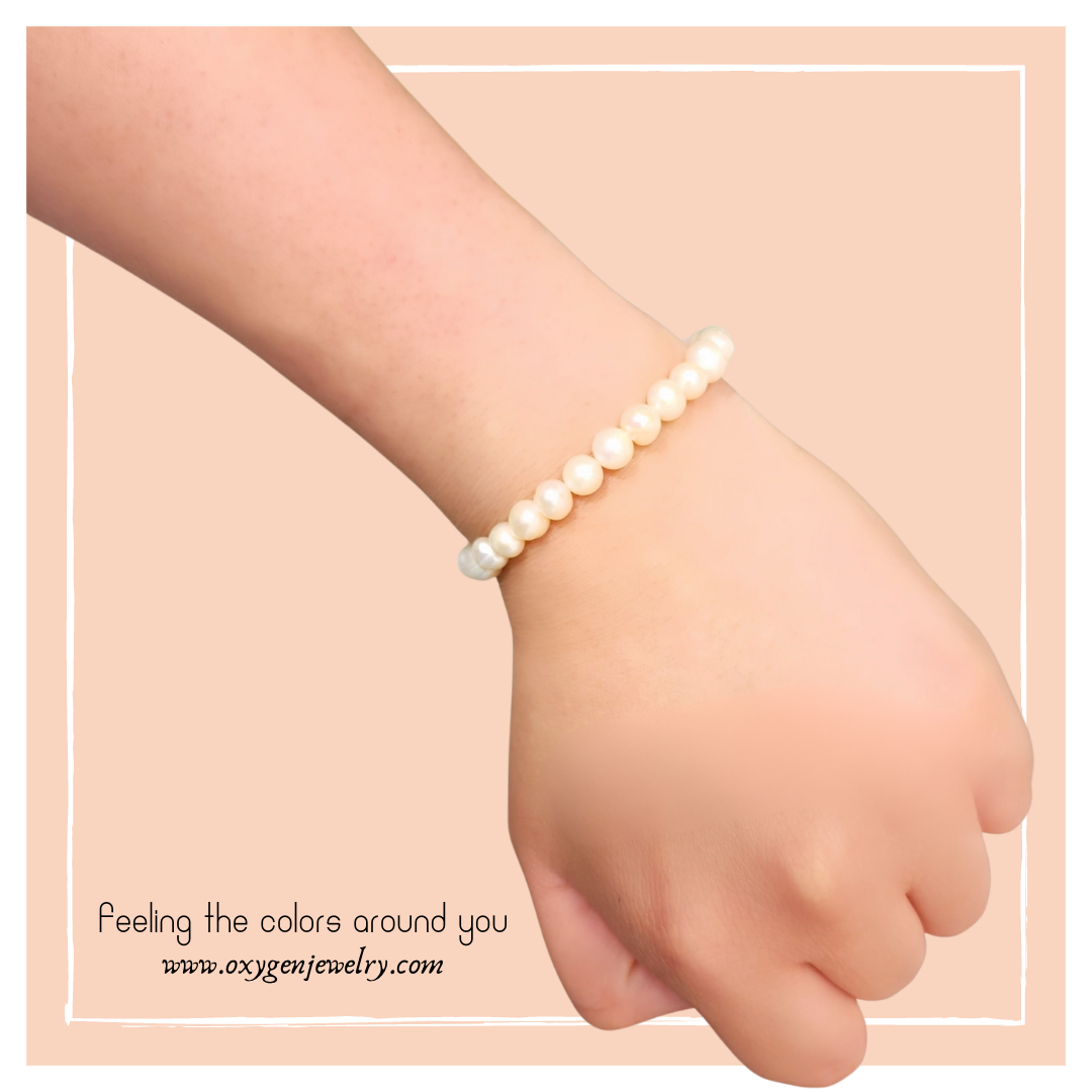 Mini Freshwater Pearl Beads Retractable Bracelet