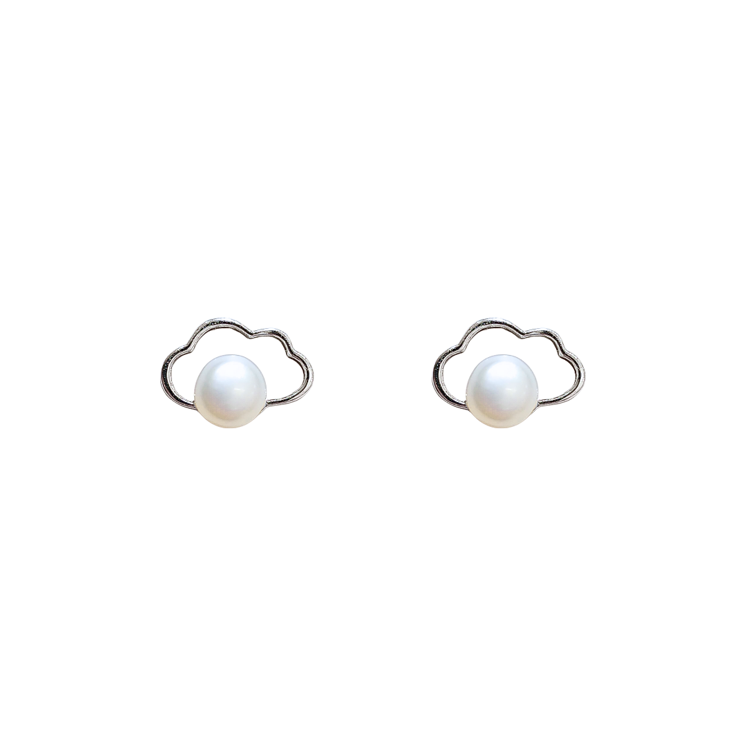 Freshwater Pearl (White) Stud Earrings