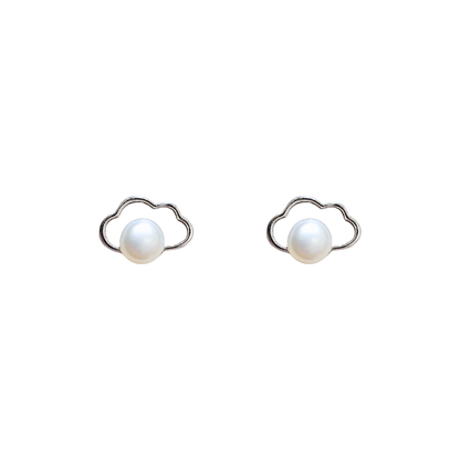 Freshwater Pearl (White) Stud Earrings