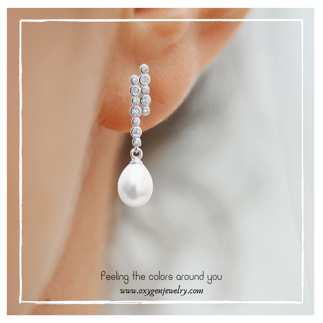 Freshwater Pearl (White) Stud Earrings