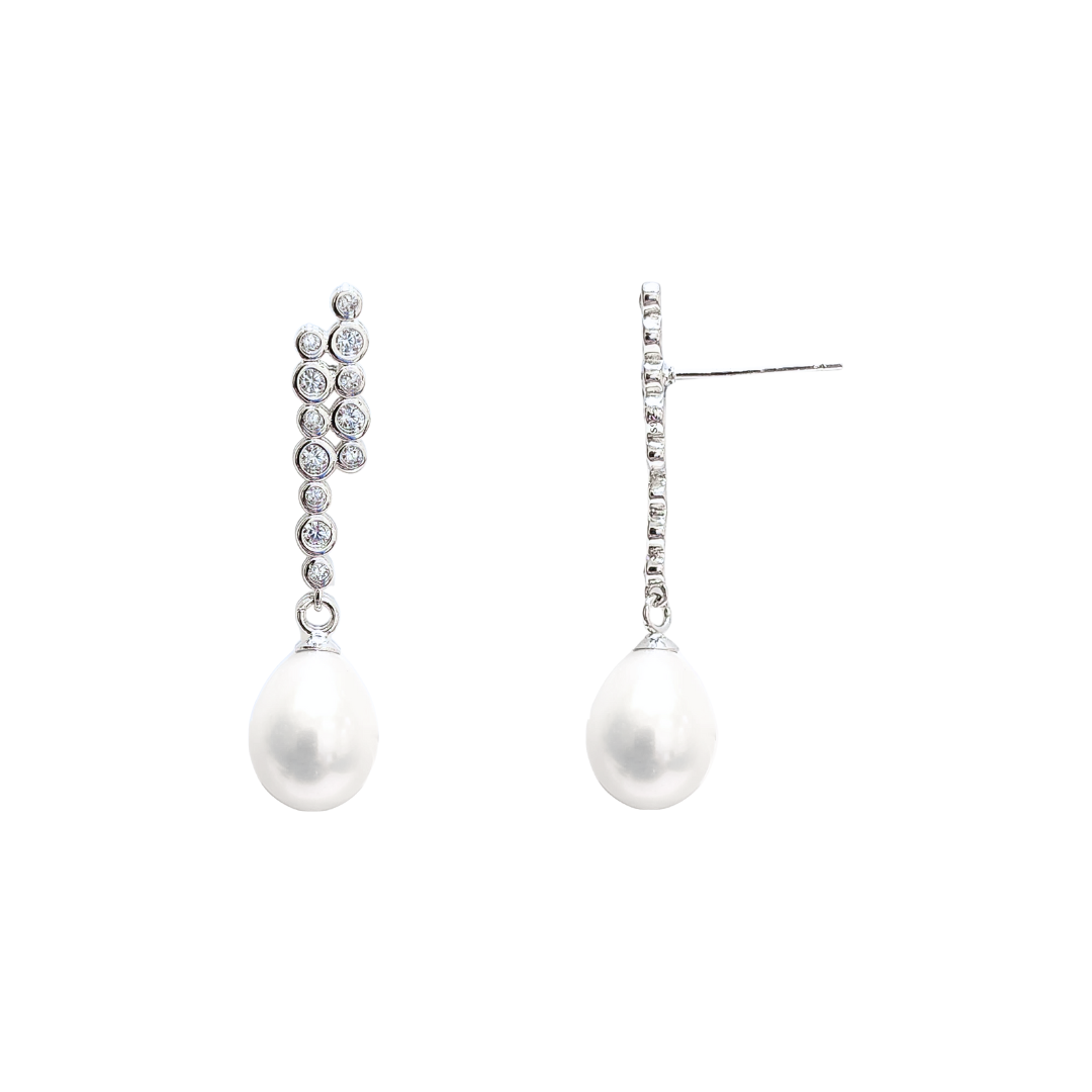 Freshwater Pearl (White) Stud Earrings