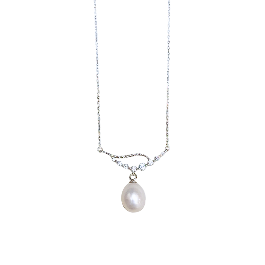 (-70%~90%) Freshwater Pearl (Oval) Necklace [Defective Product]