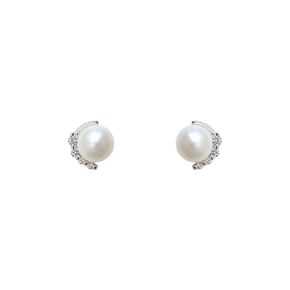 Freshwater Pearl (White) Stud Earrings