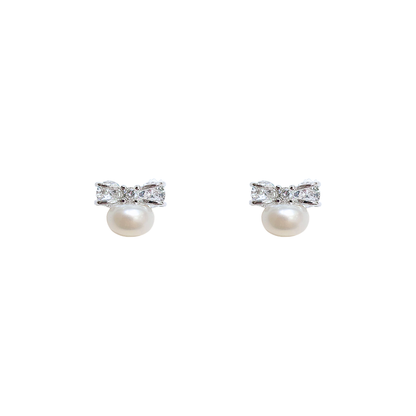 Freshwater Pearl (White) Stud Earrings