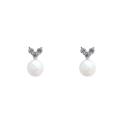 Freshwater Pearl (White) Stud Earrings