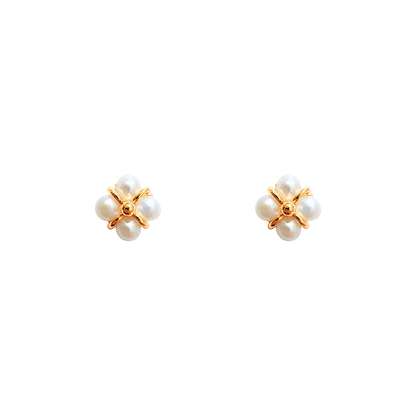 Freshwater Pearl (White) Stud Earrings