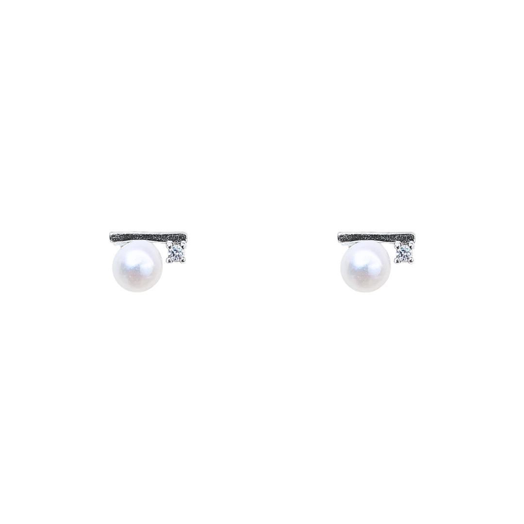 Freshwater Pearl (White) Stud Earrings