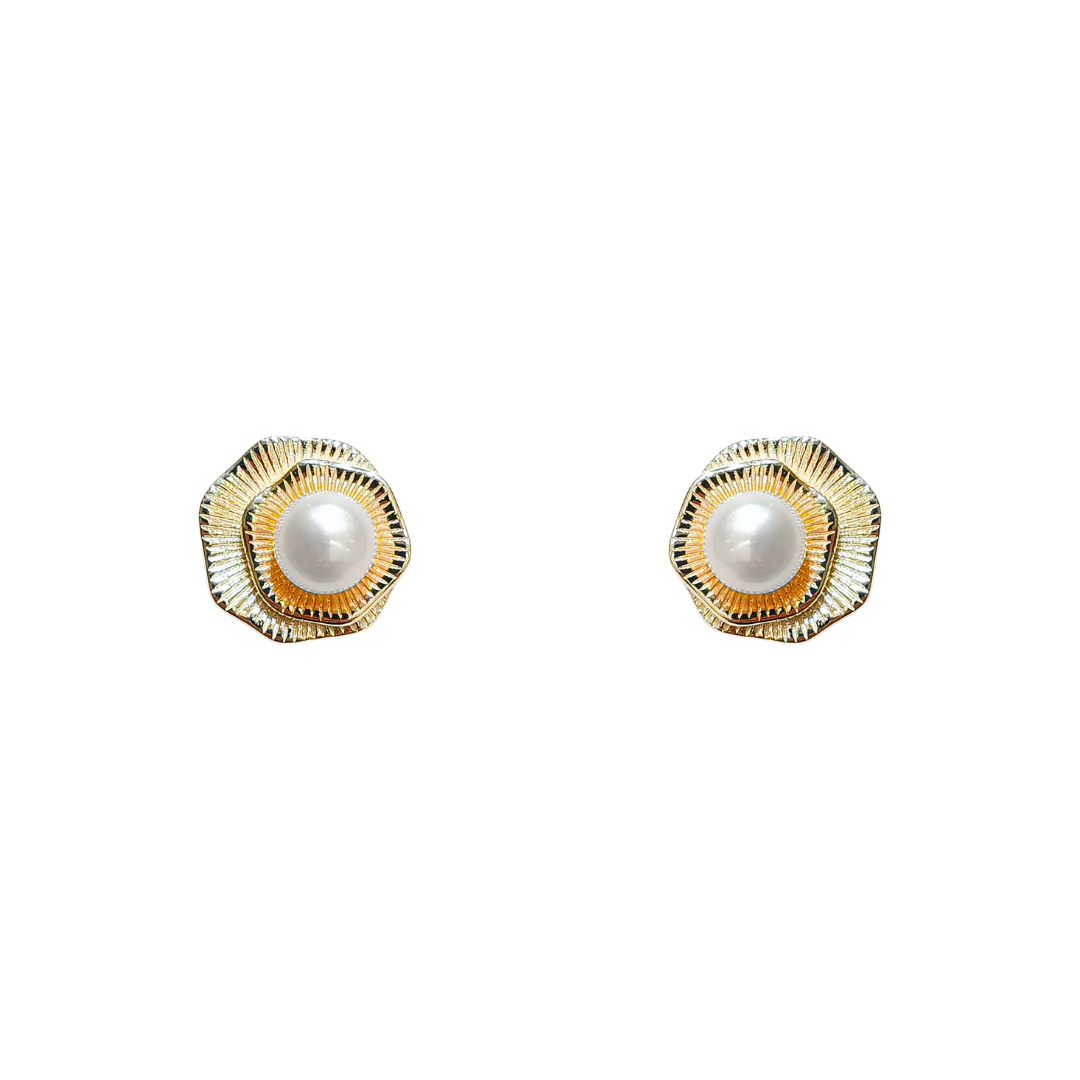 Freshwater Pearl (White) Stud Earrings