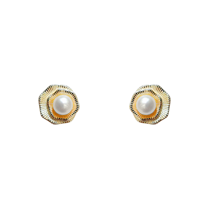 Freshwater Pearl (White) Stud Earrings