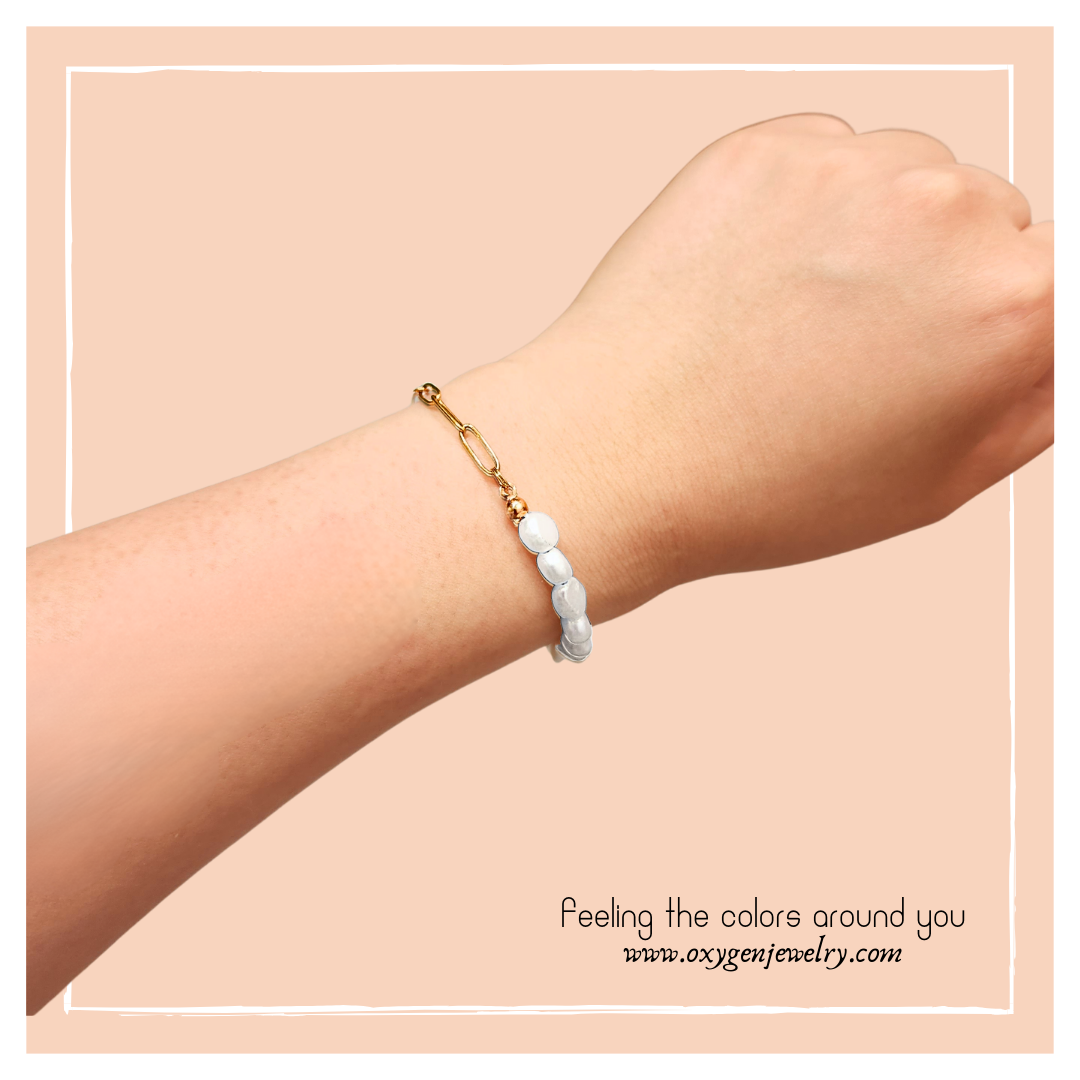 Mini Freshwater Pearl Beads Retractable Bracelet