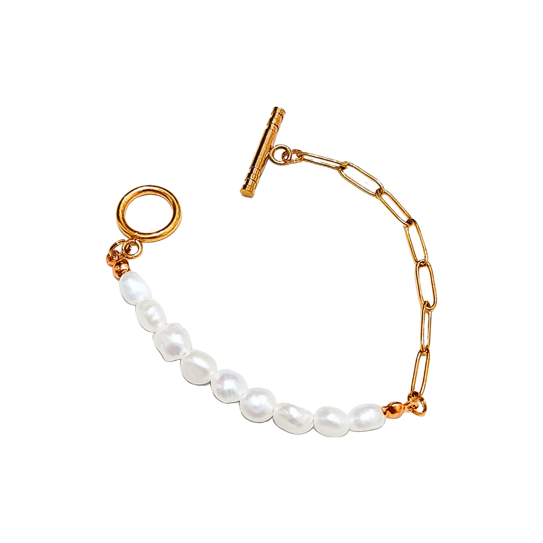 Mini Freshwater Pearl Beads Retractable Bracelet