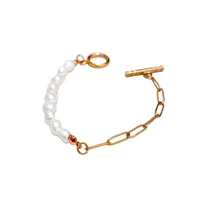 Mini Freshwater Pearl Beads Retractable Bracelet