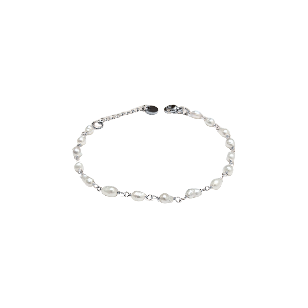 Mini Freshwater Pearl Beads Retractable Bracelet