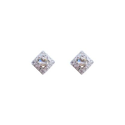 Lace high carbon diamond lace earrings