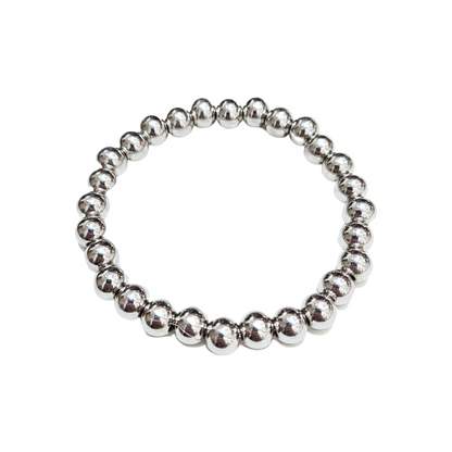 Metal bead elastic bracelet (8mm)